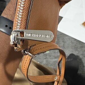 Michael Kors Tan Leather Handbag with Silver Accents